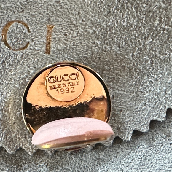 GUCCI 1992 Made in Italy vintage clip on earrings RARE GUCCI Great for Holiday! - Picture 5 of 8